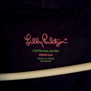 Lily Pulitzer Navy Knot Top